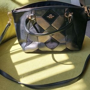 Coach Purse Black and Grey